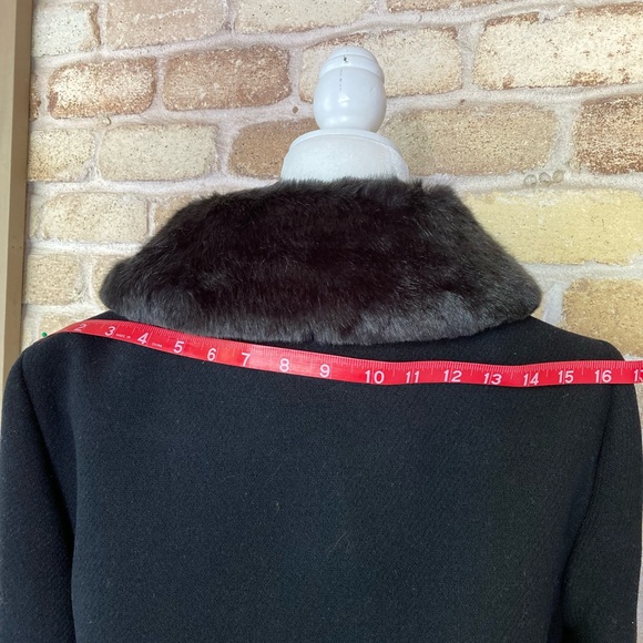 Kate Spade Fur Collar Velvet Trim Wool Coat NWT - Picture 11 of 13